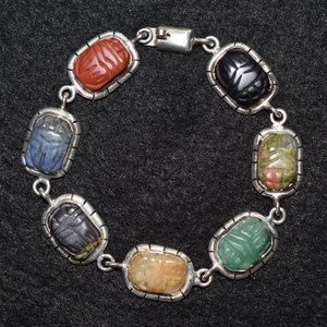 Vintage Genuine Mexican Scarab Bracelet